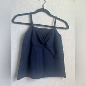 Brandy Melville (John Galt) Navy Blue Archie Tank Top